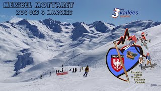 3 Vallées Méribel Mottaret roc des 3 marches [upl. by Anemix419]