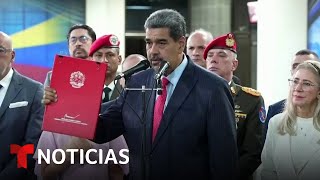 EEUU dice que su paciencia ante la crisis en Venezuela quotse está acabandoquot  Noticias Telemundo [upl. by Ainnos131]