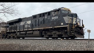 NS 8059 9549 amp 9529 on 206 passing quotWesleyquot  Erie PA [upl. by Novyert736]