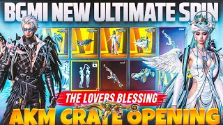 BGMI NEW AKM CRATE OPENING  NEW LOVERS BLESSING ULTIMATE SPIN CRATE OPENING  BGMI CRATE OPENING [upl. by Gunther]