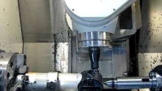 GibbsCAM  5axis backside chamfering [upl. by Vallonia249]