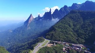 TERESÓPOLIS VISTO DE CIMA 02 4K Comari Dedo de Deus  Soberbo [upl. by Tillfourd]