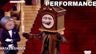 Grandfather Clock Sings quotYou Make Me Feel So Young  The Masked Singer UK  Season 2 [upl. by Crystie]