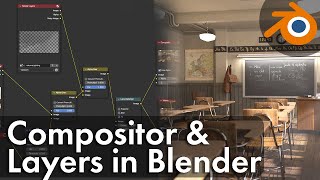 Blender Compositor Introduction  Using Layer for better Renders  Tutorial [upl. by Nesbitt]