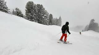 Flaine Jan 2023 Piste Topaze [upl. by Eelreveb592]