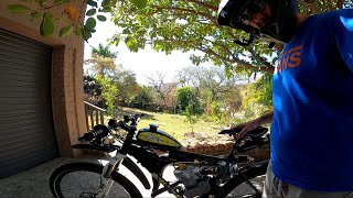 Ride Along to Nahoon motorizedbicycle with Jackshaft Kit  Gears gasbike motorizada80cc [upl. by Pizor]