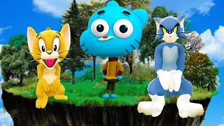 توم وجيري طيروا غامبول في عالم الخيال  Gumball Wreckers Revenge  🐱🐭 [upl. by Linoel463]