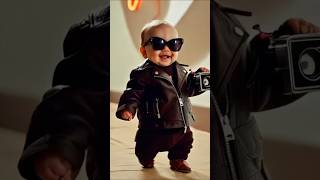 WunderschoneBabyModeShow mit lustigem Humorbaby fashion viralvideo cute model spaß [upl. by Akerdna]