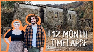 TIMELAPSE RENOVATION  ABANDONED HOMESTEAD TRANSFORMATION IN PORTUGAL [upl. by Strohben]