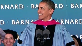 President Obama Speaks at Barnard College Commencement Ceremony [upl. by Esiouqrut]