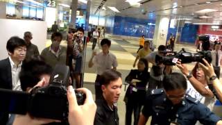 Namie Amuro arrival at Changi T1 [upl. by Gschu342]