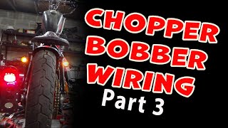 Wiring a Sportster ChopperBobber  Part 3 [upl. by Ellehcin]