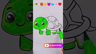 🐢🏀🌞😈🥣🌸♥️ satisfying creative artshortssatisfyingpaintingviral [upl. by Gnes]