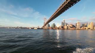 Ferry in the San Francisco Bay Harbor Bay to SF Ferry Building [upl. by Leia22]