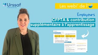 Webinaire  Solde de la taxe dapprentissage et contribution supplémentaire à lapprentissage [upl. by Sanyu888]