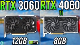 RTX 3060 12GB vs RTX 4060 Ti  Tested in 2024 [upl. by Nomal]