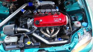 Honda Civic D15B7 Turbo Setup [upl. by Ecnav]