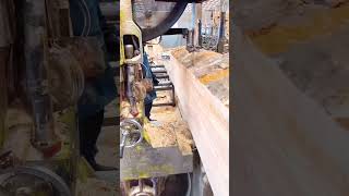 Cutting process of timber log [upl. by Aidin]