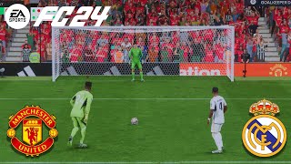 MANCHESTER UNITED VS REAL MADRID  FC24  PENALTY SHOOTOUT [upl. by Adelric384]