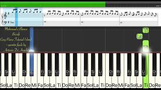 Mahmood amp Blanco  Brividi  easy piano tutorial slow  spartito by Antonio De Angelis [upl. by Annabela241]