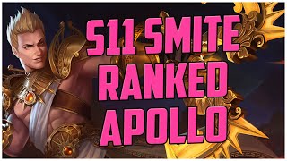 S11 SMITE RANKED APOLLO GAMEPLAY [upl. by Ahsekyw]