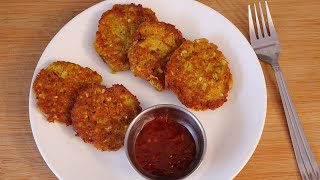 Keto Cabbage Cutlet Recipe  LCHF Indian Recipes [upl. by Nosiaj]