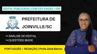 Concurso Prefeitura de Joinville SC Redação e Português IBADE  Professora Zezé Barino [upl. by Trilbee]