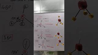 The Geometry of 4 Electron Pairs Explained vseprtheory tetrahedral chemicalbonding [upl. by Mendes]