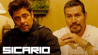 Alejandro Confronts Fausto Alarcón  Sicario 2015 [upl. by Eetak827]