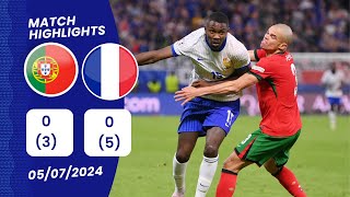 Portugal vs France 00 35 Highlights  EURO 2024 [upl. by Reina575]