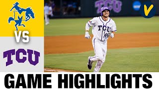 McNeese vs 6 TCU Highlights  2021 College Baseball Regionals [upl. by Kurth]