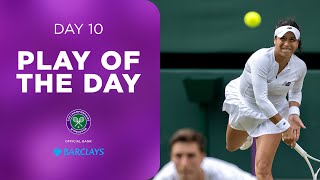 Is this the best doubles rally of the Championships  Play of the Day presented by Barclays [upl. by Ahsitra]