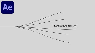 Line Motion Graphics Text Animation in After Effects  After Effects Tutorial [upl. by Meekar824]