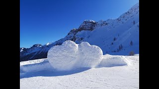 Pista degli Innamorati a Falcade dal Col Margherita 11 km di discesa nel Dolomiti Superski [upl. by Ehcsrop976]