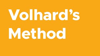 Volhards Method of Precipitation Titration [upl. by Howlond426]