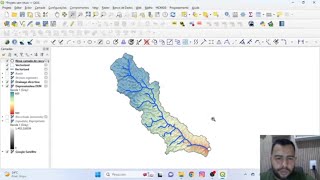 Delimitação de bacia hidrográfica a partir de um ponto de interesse com QGIS [upl. by Vorfeld]