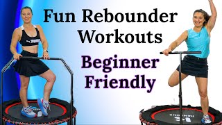 Beginner Friendly Rebounder Workout for Weight Loss Low Impact Fat Burning Fitness Trampoline fit [upl. by Cory218]