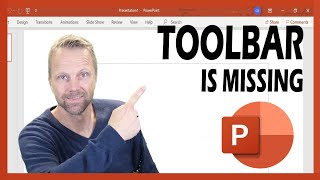 Toolbar is missing in PowerPoint [upl. by Dody]