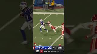 Josh Allen HUGE TOUCHDOWN RUN to extend the lead Bills vs Chiefs nfl nfl shorts chiefs bills [upl. by Conal369]