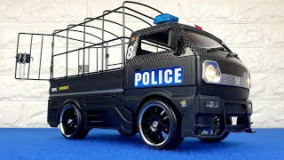 Project Police Rc Wpl D12 Mods Police Tuning Rc Project Custom Modified Upgrade Video Chase [upl. by Akitahs]