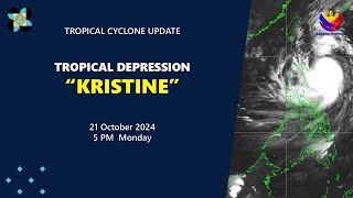 Press Briefing Tropical Depression KristinePH at 5 PM  October 21 2024  Monday [upl. by Sclar189]