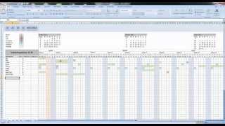 Demonstratie Vakantieplanner in Excel [upl. by Cathey]