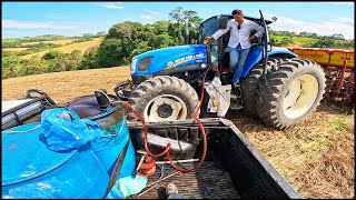 ABASTECENDO O BRUTO BUSCANDO DIESEL PARA O NEW HOLLAND T6 110 PLANTANDO SOJA [upl. by Luamaj]