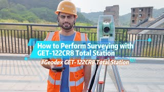 How to Perform Surveying with GET 122CR8 Total Station [upl. by Eisnyl423]