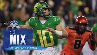 Bo Nix Highlight Reel  2024 NFL Draft [upl. by Falcone959]