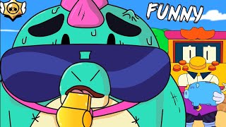 BRAWL STARS ANIMATION  BUZZ FUNNY MOMENTS [upl. by Notyad]