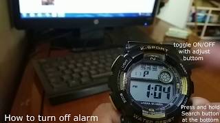 How to turn off alarm in digital watch [upl. by Carney394]