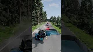 Cars vs Water pit  BeamNGDrive [upl. by Seamus274]