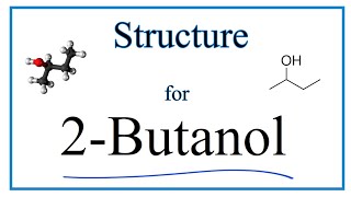 Structural Formula for 2Butanol C4H9OH [upl. by Ahsel698]