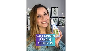 Saçlarımın Rengini Açıyorum  Palette Saç Açıcı Sprey ile Saç Açma shorts saçaçma [upl. by Rickey]